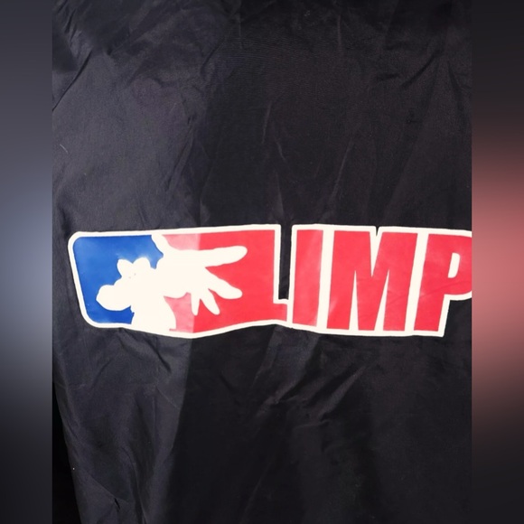AUTHENTIC 90’S VINTAGE LIMP BIZKIT UNISEX BLACK WINDBREAKER~BY GIANT~LG - Picture 10 of 16